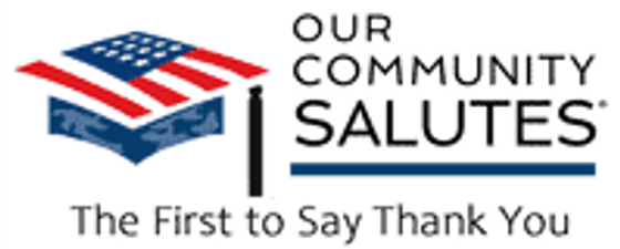 Our Community Salutes  logo